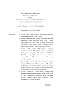 peraturan bank indonesia nomor 16/17/pbi/2014 tentang transaksi