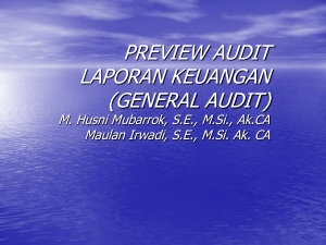 preview audit audit laporan keuangan (general audit)