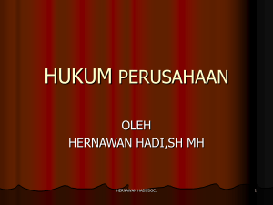 HUKUM PERUSAHAAN