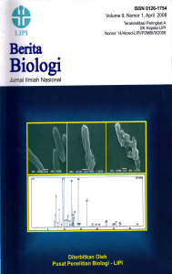 this PDF file - E-Journal Research Center for Biology-LIPI