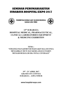 seminar perumahsakitan surabaya hospital expo 2017