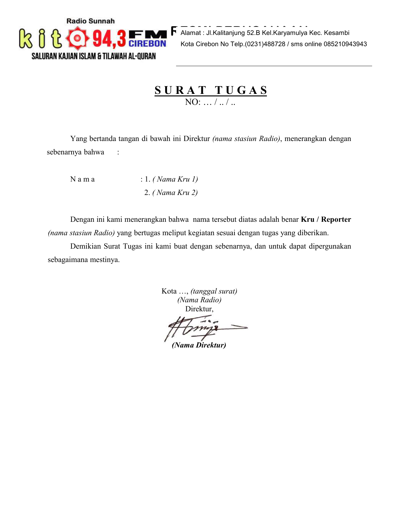 Contoh Surat Wfh Dari Perusahaan Contoh Surat Contoh Surat Wfh Dari Perusahaan Contoh Surat