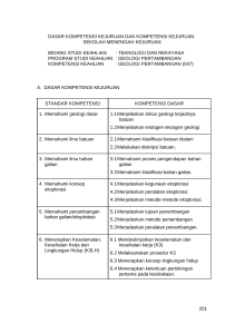 standar kompetensi dan kompetensi dasar