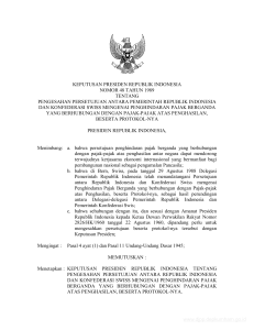 keputusan presiden republik indonesia nomor 48 tahun