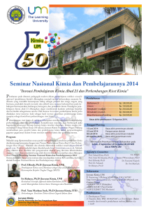 leaflet seminar kimia - Universitas Negeri Malang
