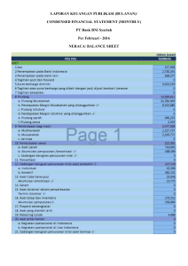 LAPORAN KEUANGAN PUBLIKASI (BULANAN)