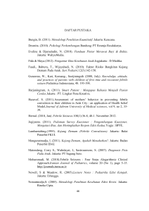 DAFTAR PUSTAKA Bungin, B. (2011). Metodologi Penelitian