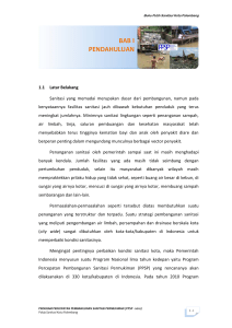 Buku Putih Sanitasi Kota Palembang 1.1 Latar Belakang Sanitasi
