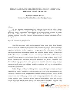 persaingan industri ritel di indonesia dengan model ”lima kekuatan