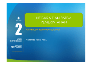 negara dan sistem pemerintahan