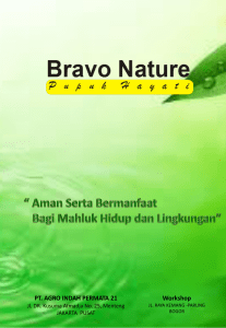 Apa itu Bravo Nature - Pengolahan Limbah dengan Bravo Nature