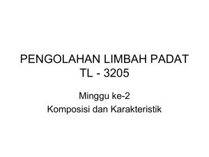 PENGOLAHAN LIMBAH PADAT TL