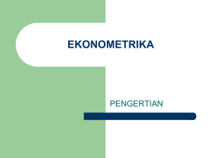 Pengertian Ekonometrika