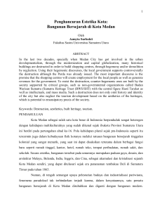 Penghancuran Estetika Kota: Bangunan Bersejarah di Kota Medan