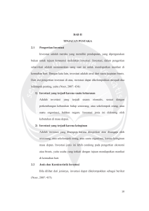 BAB II TINJAUAN PUSTAKA 2.1 Pengertian Investasi Investasi