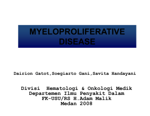 myeloproliferative disease