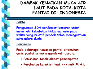 dampak kenaikan muka air laut terhadap kota-kota di indonesia