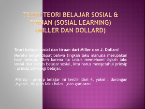 Teori-teori Belajar Sosial (Sosial Learning) - Bina Darma e