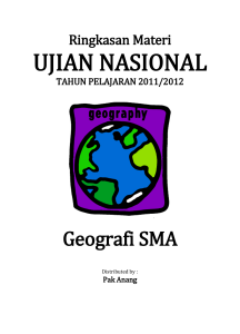 Ringkasan Materi UN Geografi SMA 2012
