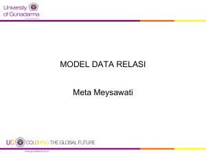 Model Data Relasi