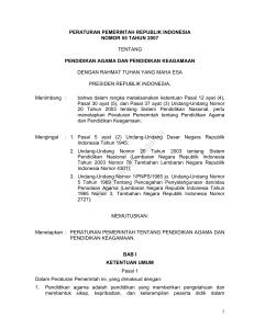 1 peraturan pemerintah republik indonesia nomor 55