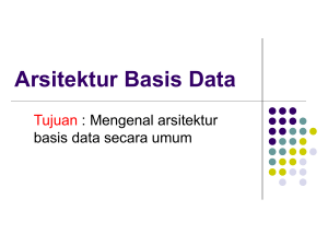 Arsitektur Basis Data - E