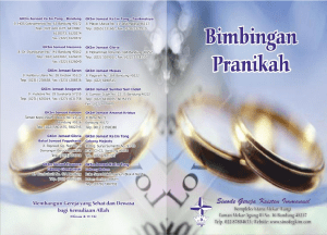 Buku Bimbingan Pranikah - Sinode Gereja Kristen Immanuel