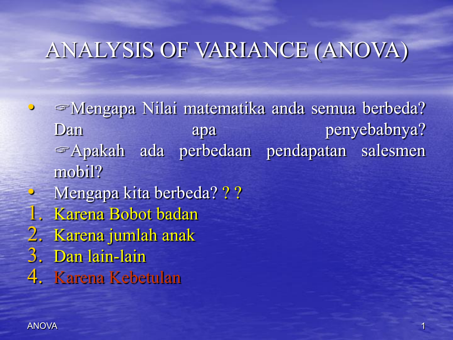 Research paper on variance analysis