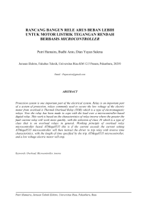 rancang bangun rele arus beban lebih untuk motor listrik tegangan