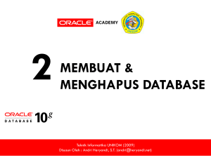 MEMBUAT DATABASE