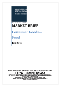 MARKET BRIEF Consumer Goods— Food