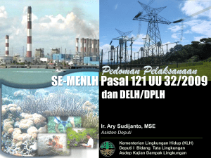 Dokumen Pengelolaan Lingkungan Hidup (DPLH)