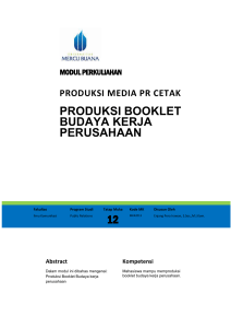 Modul Produksi Media PR Cetak [TM12]
