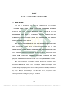 52 BAB IV HASIL PENELITIAN DAN PEMBAHASAN A. Hasil