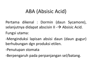 ABA (Absisic Acid)