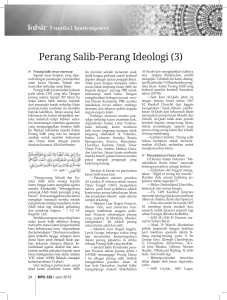 Perang Salib-Perang Ideologi (3)