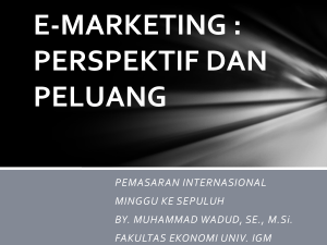 e-marketing : perspektif dan peluang