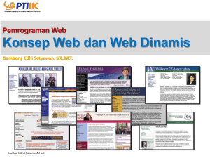 Konsep Web dan Web Dinamis