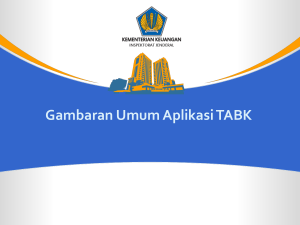 Gambaran Umum Aplikasi TABK