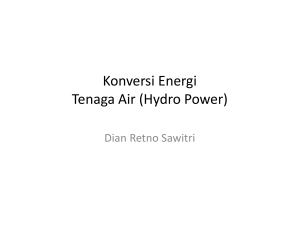 Konversi Energi Tenaga Air (Hydro Power)