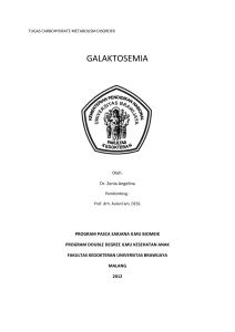 galaktosemia - Prof. Dr. Aulanni`am, DVM., DES.