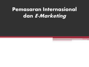 Pemasaran Internasional dan E-Marketing Buku Pemasaran