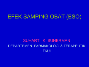 EFEK SAMPING OBAT (ESO) INTERAKSI OBAT