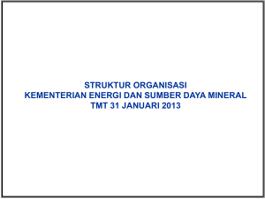 struktur organisasi kementerian energi dan sumber daya mineral