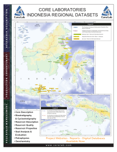 CORE LABORATORIES INDONESIA REGIONAL DATASETS