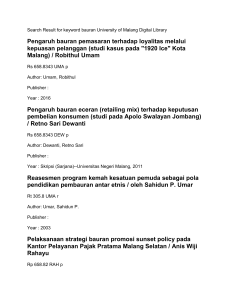 Pengaruh bauran pemasaran terhadap keputusan pembelian rumah