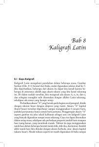 Kaligrafi, Bab 8