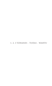 1, 2, 3 YOHANES - YUDAS