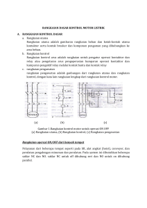 RANGKAIAN DASAR KONTROL MOTOR LISTRIK A. RANGKAIAN