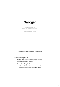 Oncogen - Sekolah Ilmu dan Teknologi Hayati ITB